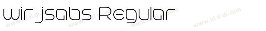 wirjsabs Regular字体转换 wirjsabs Regular字体转换